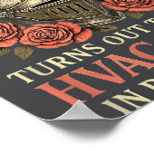 My Knight In Shining Funny Hvac Tech Wife Women Gi Poster (Ecke)