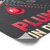 My Knight In Shining Funny Plumber Wife Women Girl Poster (Ecke)