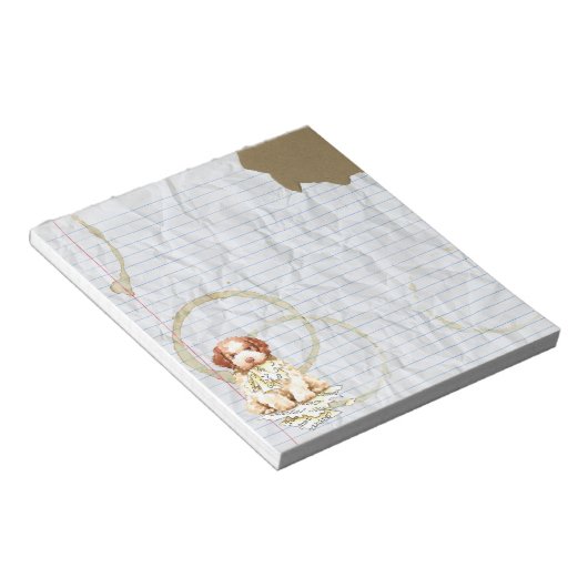 My Lagotto Ate my Lessingplan Notepad Notizblock (angewinkelt)
