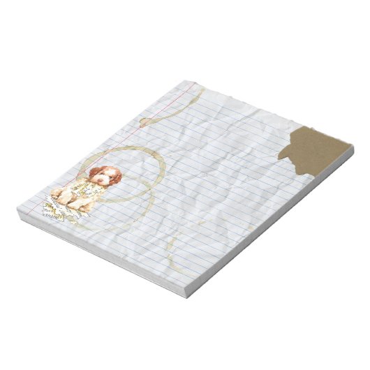 My Lagotto Ate my Lessingplan Notepad Notizblock (Rotiert)