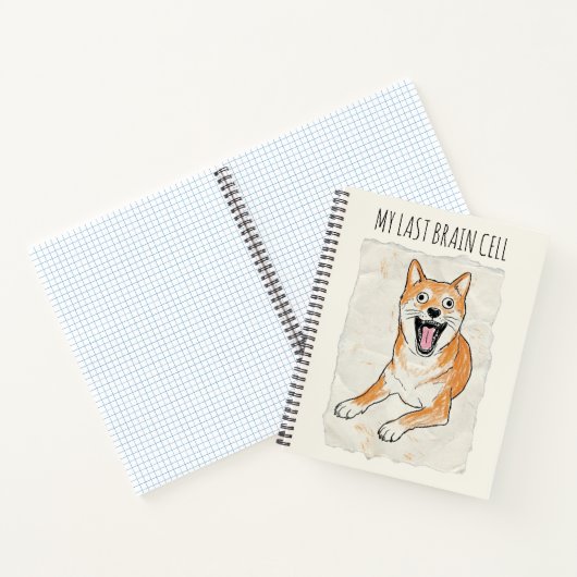 My Last Brain Cell - Funny ADHD Meme Notebook Notizblock (Innenseite)