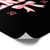 My Last First Day Senior 2026 Retro Groovy Tie Dye Poster (Ecke)