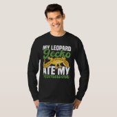 My Leopard Gecko Ate My Homework Lizard T-Shirt (Vorne ganz)
