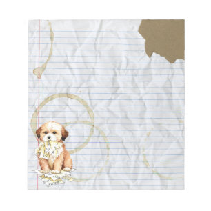 My Lhasa Apso Ate My Lessingplan Notepad Notizblock