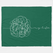 My Life Fleecedecke (Vorderseite (Horizontal))