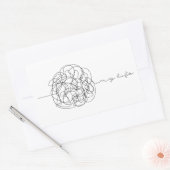 My Life Rechteckiger Aufkleber (Umschlag)