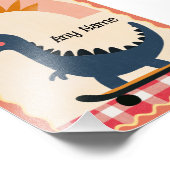 My Little Dino Print Fotodruck (Ecke)