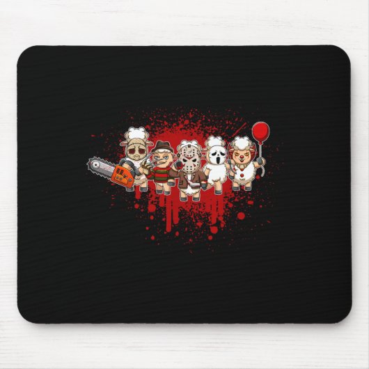 My Little Horror Crew - Halloween-Schaf Mousepad (Vorne)