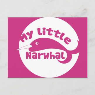 My Little Narwhal Postkarte