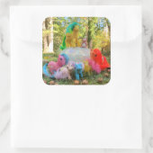 My Little Pony Autumn Gathering Quadratischer Aufkleber (Tasche)