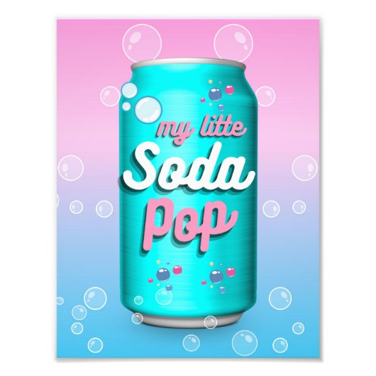 My little Soda Pop Can Bubbles Fotodruck (Vorne)