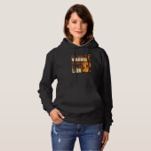 My Little Warrior Fights Like A Lion Leukemia Awar Hoodie (Vorne ganz)