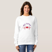 My Love – Heartbeat on the Waves Sweatshirt (Vorne ganz)