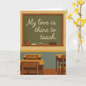 My love is thine to teach  karte (Gelbe Blume)