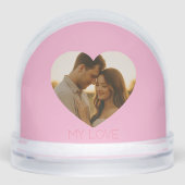 My love Minimal couple custom  Schneekugeln (Vorderseite)