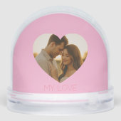 My love Minimal couple custom  Schneekugeln (Rückseite)