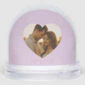 My love Minimal couple custom  Schneekugeln (Rückseite)