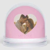 My love Minimal couple custom Schneekugeln (Vorderseite)
