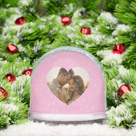 My love Minimal couple custom Schneekugeln (Weihnachten)