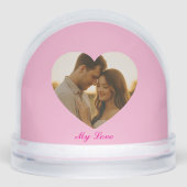 My love Minimal couple custom  Schneekugeln (Vorderseite)