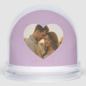 My love Minimal couple custom Snow Globes Schneekugeln (Vorderseite)
