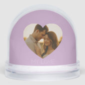 My love Minimal couple custom Snow Globes Schneekugeln (Vorderseite)