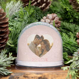 My love Minimal couple custom Snow Globes Schneekugeln