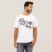 My Love & Romance Concept Design with Heart T-Shirt (Vorne ganz)