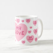My Love Romantic Coffee Mug – Gift for Her Kaffeetasse (VorderseiteRechts)