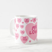 My Love Romantic Coffee Mug – Gift for Her Kaffeetasse (Vorderseite Links)