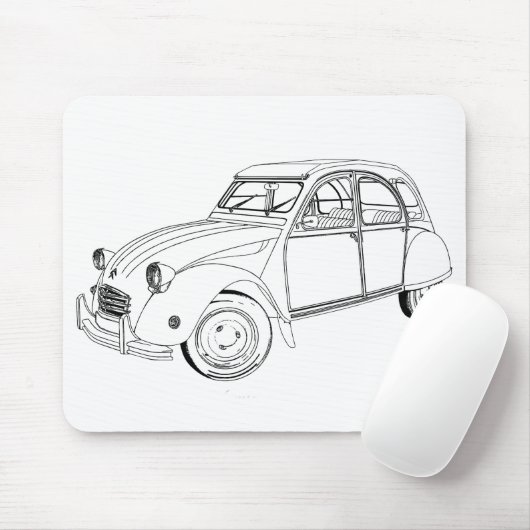 My loved car: Citroën 2 PS Mousepad (Mit Mouse)