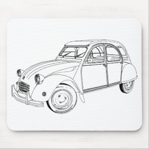 My loved car: Citroën 2 PS Mousepad