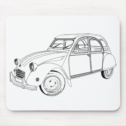 My loved car: Citroën 2 PS Mousepad (Vorne)