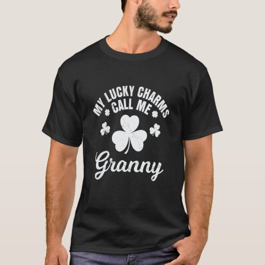 My lucky charms call me Granny St Patrick's Day Gr T-Shirt (Vorderseite)