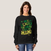 My Lucky Charms Call Me Mimi Groovy St Patrick's D Sweatshirt (Vorne ganz)