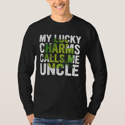 My Lucky Charms Call Me Uncle Shamrock C T-Shirt (Vorderseite)