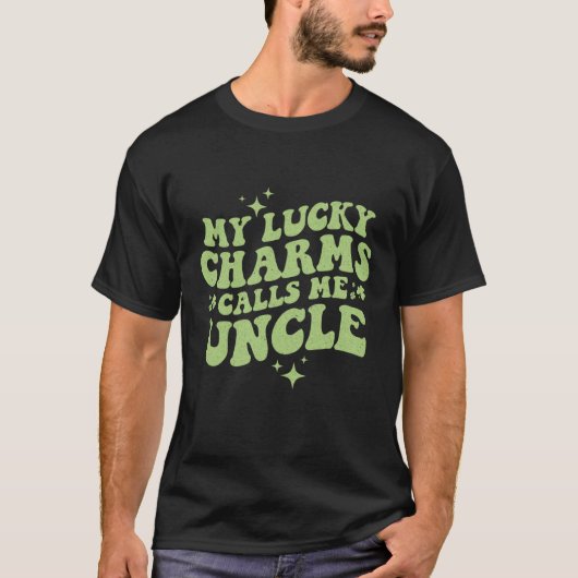 My Lucky Charms Call Me Uncle St Patrick's Day Gro T-Shirt (Vorderseite)