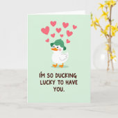 My Lucky Duck Card Karte (Gelbe Blume)