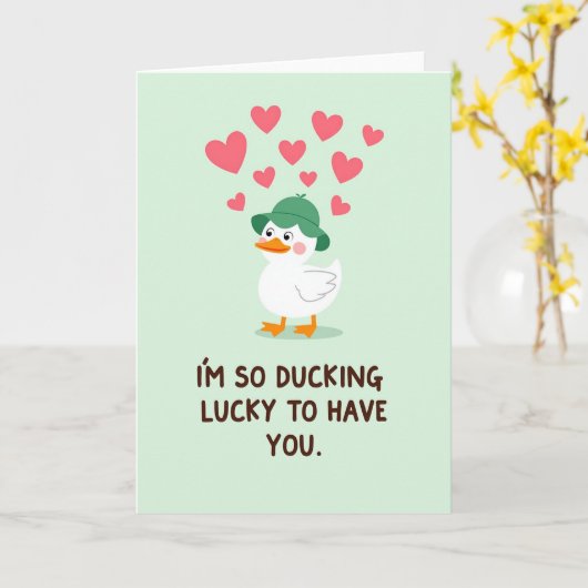 My Lucky Duck Card Karte (Gelbe Blume)
