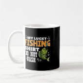 My Lucky Fishing Shirt Do Not Wash Funny Fish Angl Kaffeetasse (Links)