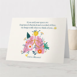 My Lungs Smile When We Think of You Dankeskarte