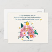 My Lungs Smile When We Think of You Postkarte (Vorne/Hinten)