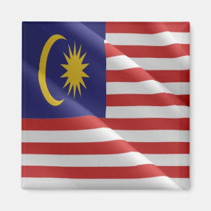 MY - Malaysia - Malaysisches Flaggenwellen Magnet