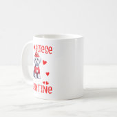My Maltese Is My Valentine Hearts Costume Single O Kaffeetasse (Vorderseite Links)