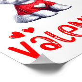 My Maltese Is My Valentine Hearts Costume Single O Poster (Ecke)