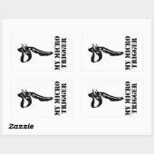 My Micro Trigger Rechteckiger Aufkleber (Blatt)