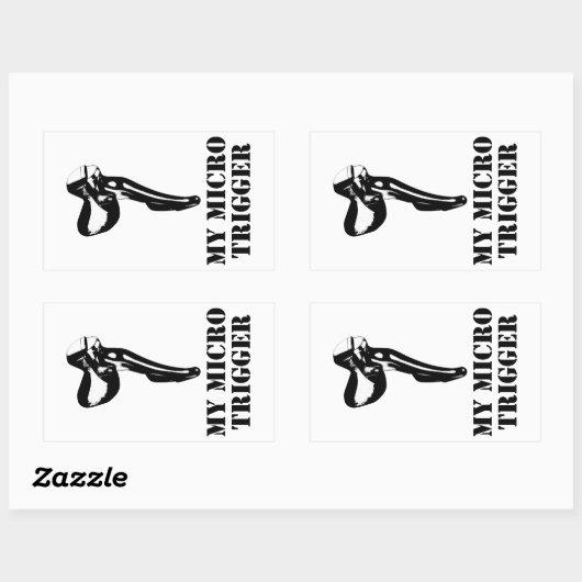 My Micro Trigger Rechteckiger Aufkleber (Blatt)