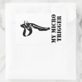 My Micro Trigger Rechteckiger Aufkleber (Tasche)