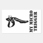 My Micro Trigger Rechteckiger Aufkleber (Vorderseite)