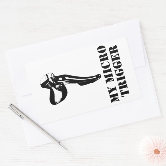 My Micro Trigger Rechteckiger Aufkleber (Umschlag)